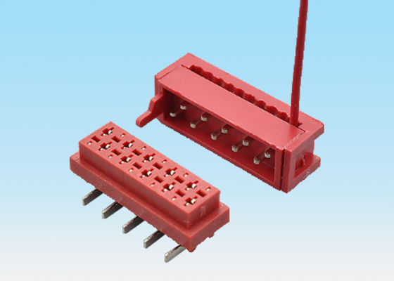 2 - 30 Pin Wire To Board Edge Connector , Electronic Cable Connectors Double Row SMT Type Puncture