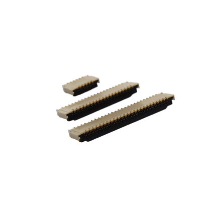 Conector FPC/FFC 0,3 mm paso delantero del enchufe trasero de bloqueo altura del enchufe de fila blanda 1,0 mm 9/13/41/71P