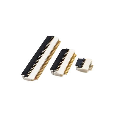 Conector FPC/FFC 0.5MM Pitch 0510 Flip Flop Conexión inferior con conexión flexible Alturas de toma de corriente en fila 1.0MM4-12-50P
