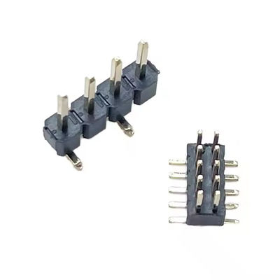 Cabecera de pin recta de fila única de 2,54 mm con enchufe 1*2/3/4/5/6/7/8/10/12/15/20/40P para aplicaciones de PCB